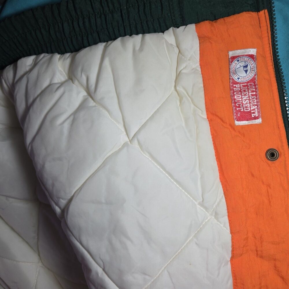 Vintage Apex One Varsity Miami Hurricanes Zip Up Windbreaker Jacket Size XL - Picture 7 of 9